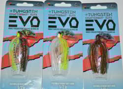 3 lures zman z-man EVO tungsten chatterbait elite  1/2oz bladed jig assortment - Thumbnail 1