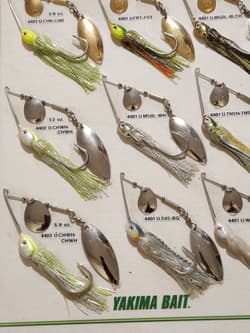 Yakima Baits Hildebrandt Elite Pro-Series Spinnerbait Display Sample Board  - Thumbnail 7