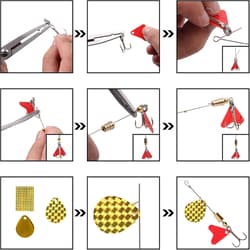 Fishing Spinner Bait Making Kit, 261pcs DIY Fishing Lure Making Kit Buzzbait ... - Thumbnail 4