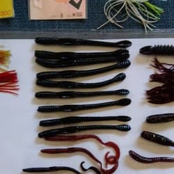 Spinnerbait, worm, glitter, squid soft lure, anchor, hook, set, season is - Thumbnail 7