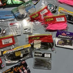 Lot Of Bass Fishing Baits Zoom Booyah VMC Bass Pro Powerbait Tubes Spinnerbaits - Thumbnail 4