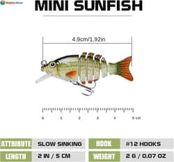 Swimbait Lure Set – Realistic Fishing Lures for Bass, Trout, Crappie, Saltwater - Thumbnail 2