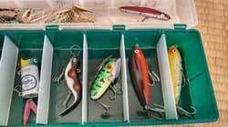 Old Lure Set Tackle Box Heddon Daiwa Cordell Lures, Arbogast Strike King, Very - Thumbnail 5