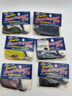 Strike King Ratlin Bootlegger jigs (Multi colors & Weights) - Thumbnail 1