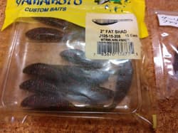 Gary Yamamoto 2 inch FAT SHAD 2-pack set - Thumbnail 2