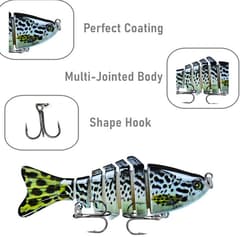 Fishing Lures Multi Jointed Fish Fishing Kits Slow Sinking Lifelike Swimbait 5PC - Thumbnail 3