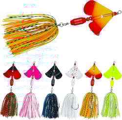 Fishing Buzzbait Lures Bass Spinnerbait Kit Buzz Bait Small, B- 6pcs - Thumbnail 1