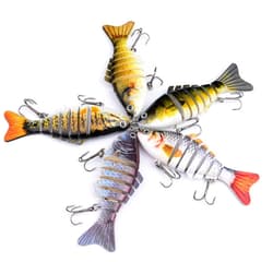 7 Segment Fishing Lure multi-section 10CM  Artificial Bionic Bait Accessories - Thumbnail 2