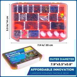 PLUSINNO Fishing Accessories Kit 263pcs Fishing Tackle Kit with Tackle Box In... - Thumbnail 8