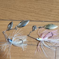 Gamakatsu Micro Spin 3/8 oz Spinnerbait Set of 2 + Trailer Hook 3pcs - Thumbnail 1