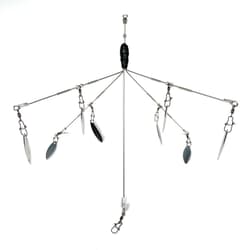 Alabama Rig Ghost Wire Similar Bait with Blade Silver Willow 8pcs Used - Thumbnail 1