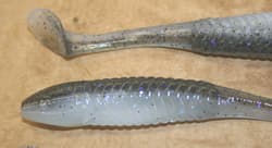 5" Swim Minnow Crystal Shad Paddle Tail Swimbait Trailer for A Rig 50 pack bulk  - Thumbnail 3
