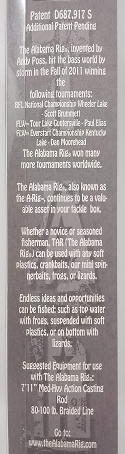 (2) The Alabama Rig Original Andy Poss A-Rig Tennessee Shad Brand New In Pack - Thumbnail 5