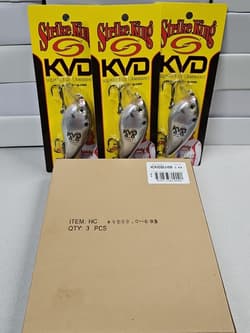 (3) Discontinued Strike King KVD 8.0 Dealer Box...Natural Shad...NIB!!! - Thumbnail 1