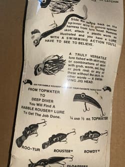 SUPER TUFF FIND!!UNKNOWN FISHING FUN 🤩RABBLE ROUSER SPINNERBAIT  🎣 LURE - Thumbnail 7