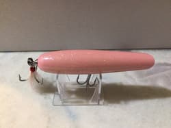 Plugcaster Pencil Poppers. Lot of 3. Saltwater Lures. Pink. New & Used. - Thumbnail 6