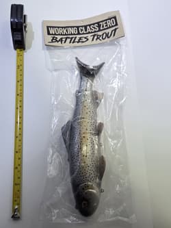 Working Class Zero RARE 11” Battles trout discontinued Swimbait By WCZ - Thumbnail 1