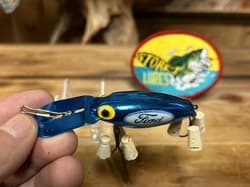 Vintage Storm Pre Rapala Rattle Tot Ford Motors Advertisement Bass Fishing Lure - Thumbnail 4