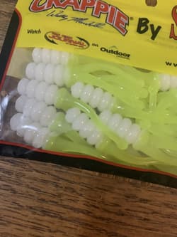 Mr. Crappie Strike King 2” Joker Refrigerator White Glow-BRAND NEW-SHIPS N 24HRS - Thumbnail 2