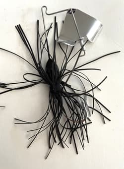 BUZZBAIT LURES Lot-4 Mixed Colors Bass Fishing w Hand-Made Cases Black Yellow - Thumbnail 2