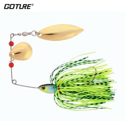 4pcs/lot Spinnerbaits Fishing Lures Buzzbait Blade Skirts Lead Head Bait Hook - Thumbnail 6