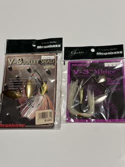 Megabass Lure Set V3 Midge V3 Bullet Shad Spinnerbait Japan Import Lure NEW - Thumbnail 1