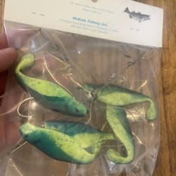 7” Umbrella Rig 4 Arm With 4” Shad (5) Green Chart.New In Package McKala Fishin - Thumbnail 8