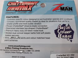 ZMan Chatterbait Mini Max 1/4oz Goldlockz Fishing Lure - Thumbnail 4