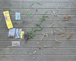 9 Umbrella Rig Trolling Lure Lot Striped Bass Fishing + Replacement Tubes - Thumbnail 1