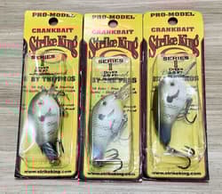 Strike King (Lot Of 3) Pro Model Series 1 Crankbaits, Bass Fishing, Brand New! - Thumbnail 5