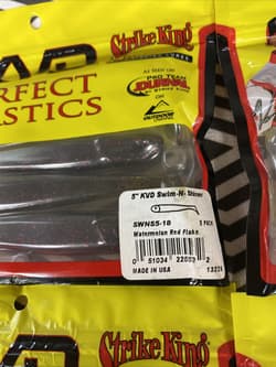 (6 Packs) Strike King Swim-N-Shiner Various Colors 5 Inch Swimbait Lures - Thumbnail 2