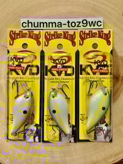 KVD1.5 (Lot Of 3) “Hard Knock” Square-bill Crankbait, Strike King, Bass, NWT! - Thumbnail 6