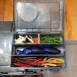 Worm Set Gary Yamamoto and others Black Bass - Thumbnail 4