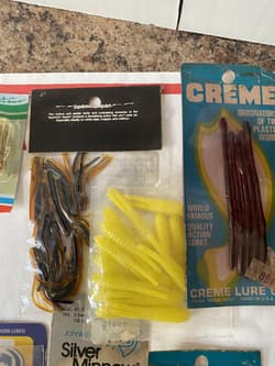 Vintage Johnson Silver Minnow Weedless Wonder  And Extra Fishing Accessories - Thumbnail 4