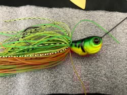 Evergreen D Zone Extreme Spinnerbait 3/4oz Gold/Green/Beige Set of 2 - Thumbnail 8