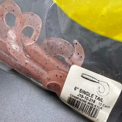 818322 Gary Yamamoto 6 Inch Jumbo Gloves 4 218 Wine Pepper Condition B - Thumbnail 3