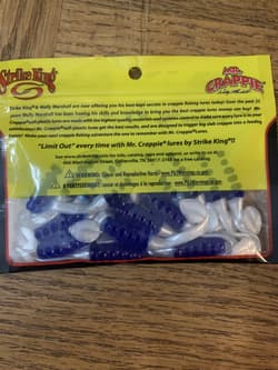 Mr Crappie By Strike King 2" Slabaliciois Blue Pearl-BRAND NEW-SHIPS N 24 HOURS - Thumbnail 4