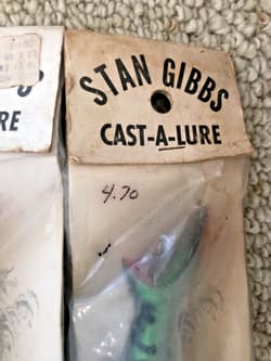 Stan Gibbs Antique lure selection NINE DIFFERENT PLUGS one of a kind assortment - Thumbnail 2