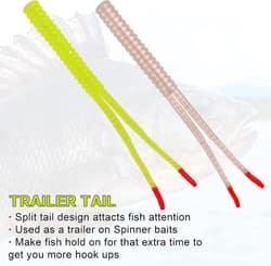 Buzzbaits Spinner Baits for Bass 4 inch, White, Yellow, Chartreuse, Black  - Thumbnail 3