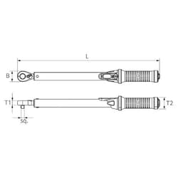KTC (Kyoto Machinery Tools) 25.4sq. Preset Torque Wrench 200-1000N・m GW1000-08 - Thumbnail 2