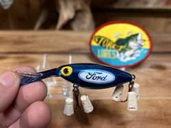Vintage Storm Pre Rapala Rattle Tot Ford Motors Advertisement Bass Fishing Lure - Thumbnail 3