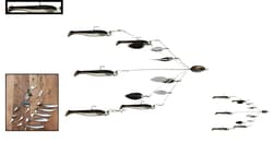 Complete 15-Piece Umbrella Rig Set - 20cm Bass Fishing Lure with Swim Baits - Thumbnail 2