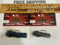 LOT OF 2 Baby Jack Hammer Zman Chatterbait Evergreen 3/8 oz SIZE 2 COLORS SHOWN - Thumbnail 1