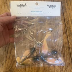 7” Umbrella Rig 4 Arm With 4” Shad (5)  Pearl Black New In Package McKala Blk Hd - Thumbnail 4