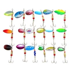 30Pcs Spinner Baits Fishing Lures Metal Baits Crankbait Fishing Accessories - Thumbnail 5