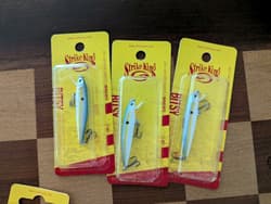 Lot 36x Strike King BITSY Jerkbaits Topwater Minnow DAWG Splash NEW - Thumbnail 7