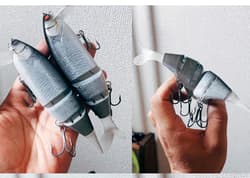 weeble YATTABAIT Tech Stealth Green Color 1.65oz Swimbait Floating NEW Japan - Thumbnail 3