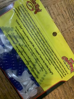 Mr Crappie By Strike King 2" Slabaliciois Blue Pearl-BRAND NEW-SHIPS N 24 HOURS - Thumbnail 5