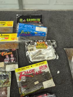 bass fishing soft plastic lot Full Packs-Partial Yum Strike King Prowler #44 - Thumbnail 6