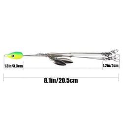 4Pack Premium18g 5 Arm Alabama Rig Head Umbrella Fishing Group Lures Bass  - Thumbnail 6